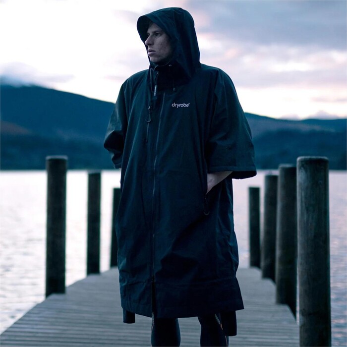 2024 Dryrobe Lite Kurzarm- Robe AS SS DL BG - Black Grey